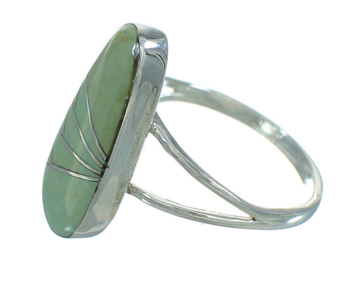 Authentic Sterling Silver And Turquoise Southwest Ring Size 7 YX69550